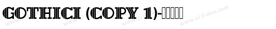 GothicI (COPY 1)字体转换